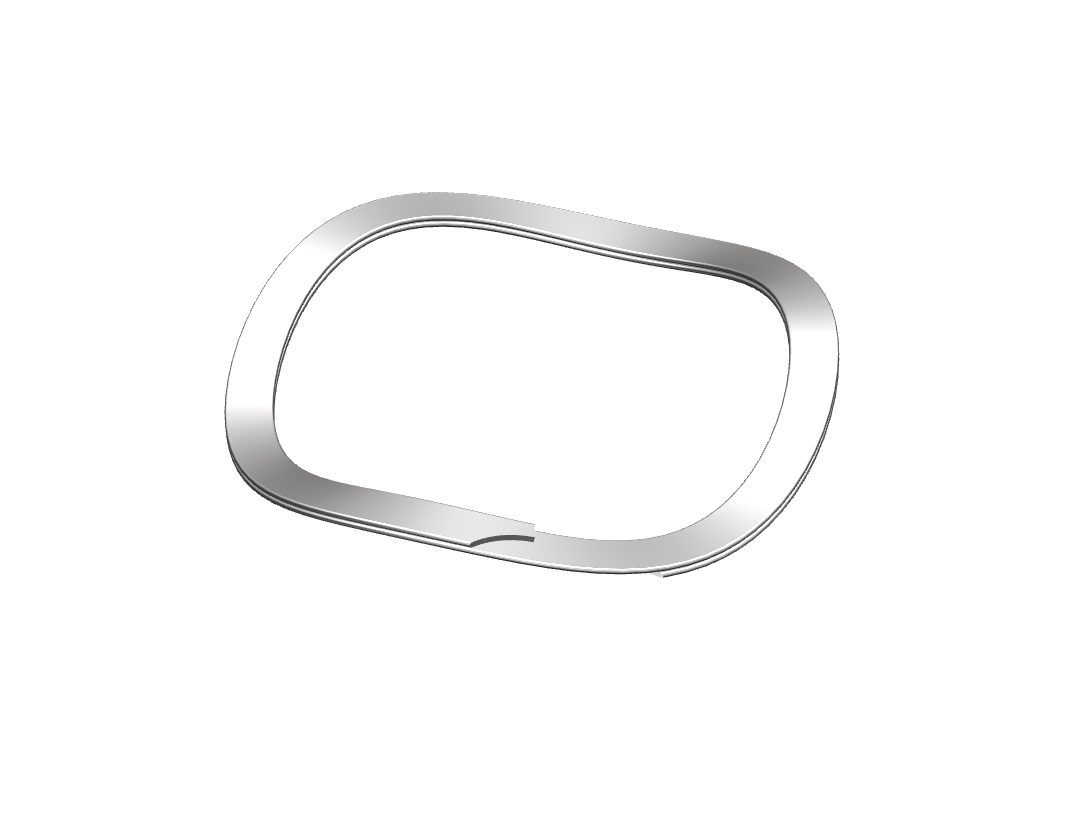 WKW Series Wave Spiral Retaining Rings
