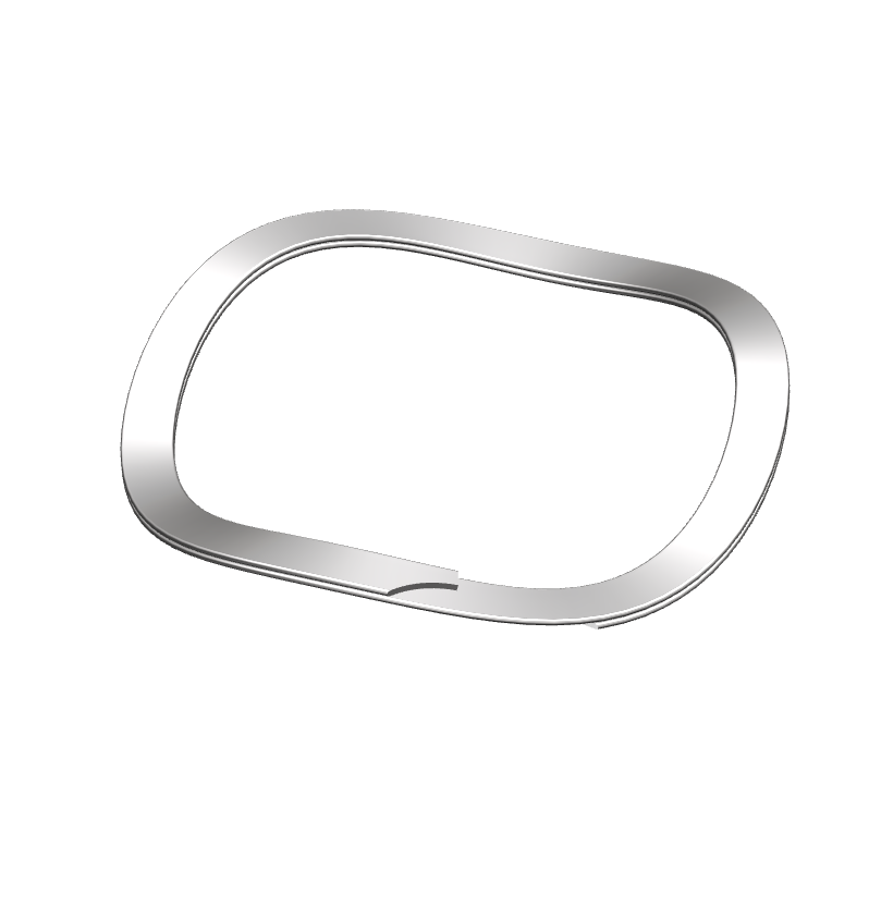 Wave Spiral Retaining Rings